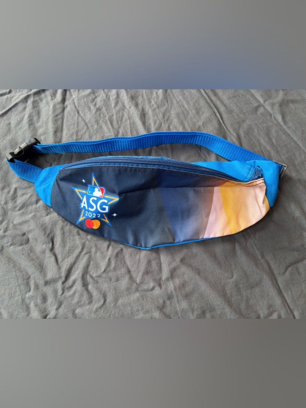 MLB Blue ASG 2022 Waist Pack Blue with Sunset Gradient